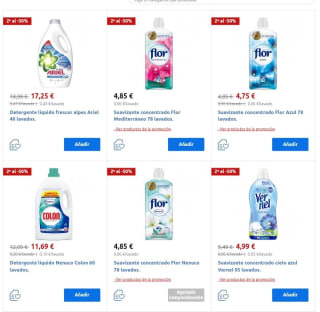 -50% de Descuento en la Segunda Unidad Droguería y Limpieza Carrefour.