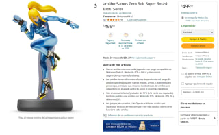 amiibo Samus Zero Suit Super Smash Bros por $499 | Oferta Amazon