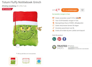 50% korting op alles van The Grinch bij Lobbes