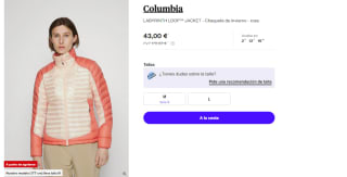 Chaqueta Columbia Labyrinth Loop Hooded Omni-Heat Infinity para Mujer por 43€