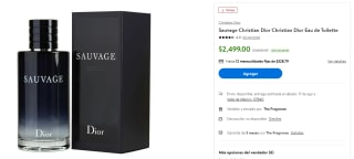 Perfume Sauvage Christian Dior 200ml por $2,299 en Walmart