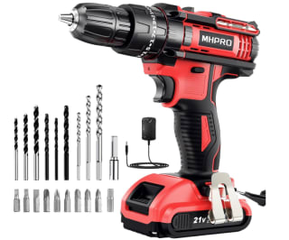 Taladro Percutor a Bateria 3 funciones + 23 accesorios por 29,99€