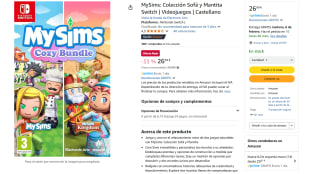 Juego My Sims Colección Sofá y Mantita Nintendo Switch por 26,99€