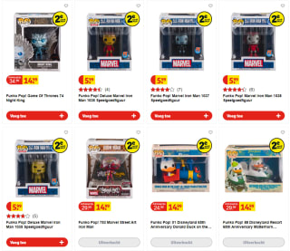Funko Pop!s 2e aan halve prijs bij Kruidvat