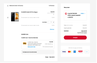 Huawei Mate 50 pro de 8GB/256GB por solo 389€