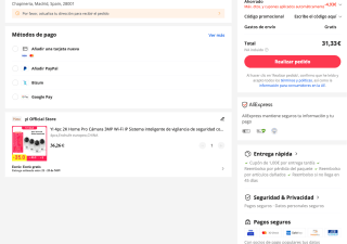 YI 4pc 2K Home Pro Cámara 3MP Wi-Fi IP a tan solo 31,33€