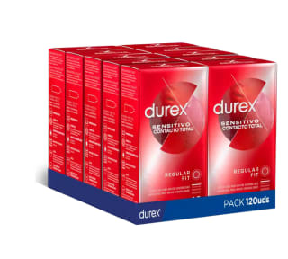 Preservativos Durex Sensitivo Contacto Total para Mayor Sensación Pack 120 condones por 38,23€
