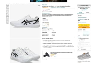 Zapatillas ASICS Gel-Dedicate 8 Padel Sneaker Hombre por 37,45€