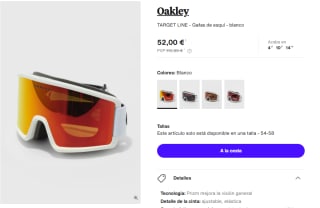 Oakley Target Line Gafas de esquí por 52€