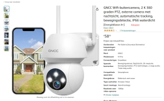 GNCC GK1Pro 2K Bewakingscamera voor Buiten Met wifi en app, IP66 Waterdicht