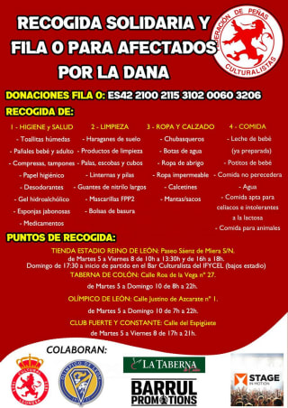 Cultural Leonesa VS Sestao River Especial ayuda a Valencia por 5€