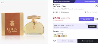 Perfumes Tous TOUS TOUCH eau de toilette vaporizador 50ml por 19,59€