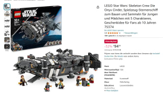 LEGO Star Wars De Onyx Cinder (75374) voor €94,99 met Amazon Prime