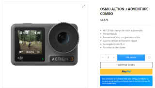 Cámara Osmo Action 3 Adventure Combo por $4,975 en DJI Store