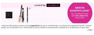 Gratis oogpotlood bij aankoop van een BE Creative mascara bij ICI Paris XL