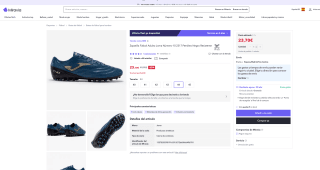 Zapatilla Fútbol Adulto JOMA por solo 23,70€