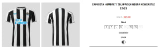 Camiseta local Newcastle United 22/23 por solo 23€