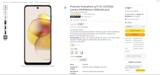 Motorola Moto G73 5G 6,5" 8/256GB por 169,95€