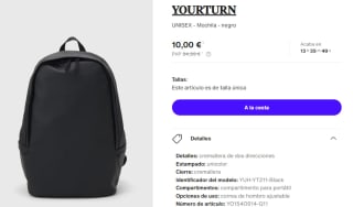 Mochila YOURTURN por 10€