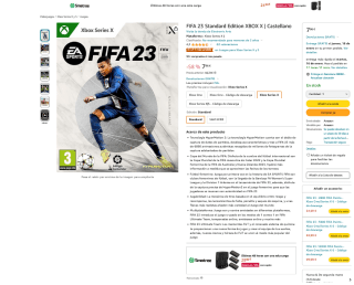 FIFA 23 Standard Edition XBOX X por solo 7,96€