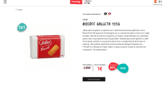 2 Paquetes Galletas Lotus Biscoff 125gr por paquete a solo 1€ en Primaprix