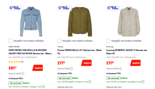 Tot 70% korting op (winter) jassen bij Bol