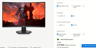 Dell S3222DGM 32" Curved Gaming monitor voor €275,02 bij Dell
