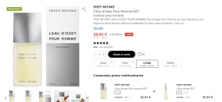 ISSEY MIYAKE L'eau D'issey Pour Homme Eau de Toilette para hombre por 38,45€