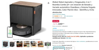 Robot aspirador y friegasuelos 2 en 1 Roomba Combo® j9+ por 699€