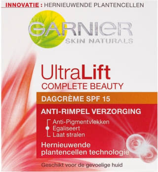 korting bij Bol.com op Garnier Skin Naturals SkinActive - UltraLift Anti-Rimpel Dagcrème SPF15 - 50ml - Dagcrème