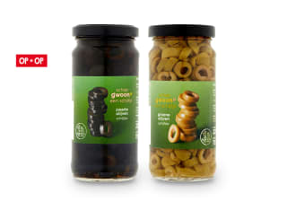 Gratis bij Jan Linders punten; Handgel desinfectie , SPA Fruit spark lemon cactus en g'woon olijven schijfjes