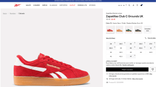 Zapatillas lifestyle unisex Club C Grounds UK Rojas por solo 55€