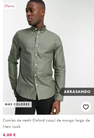 Descuentos por tiempo limitado de hasta -80% en Asos prendas desde 1,70€