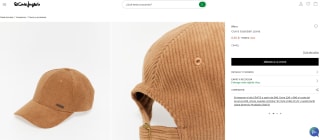 Gorra baseball pana Sfera por 6,35€