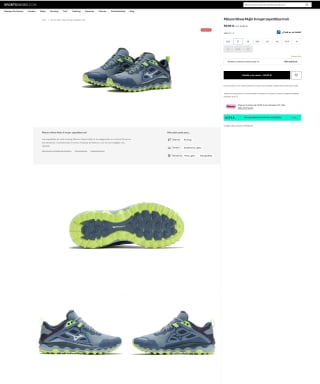 Zapatillas Mizuno Wave Mujin 8 trail Mujer a tan solo 59,99€