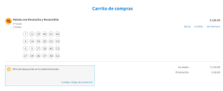 Cupón de 50% de descuento en Melate