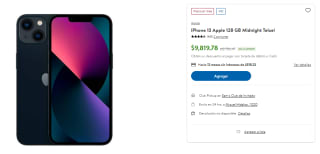 iPhone 13 128GB Telcel por $9,820 | Descuento Sam's Club