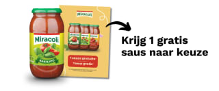 Bon voor 1 gratis Miracoli saus naar keuze