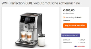 WMF CP813D Perfection 660 volautomatische koffiemachine voor €889 + 8000 ING punten