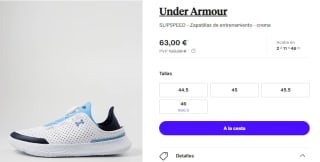 Zapatillas de Hombre Under Armour SLIPSPEED por 63€