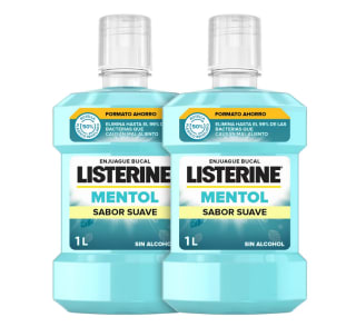 Listerine Enjuague Bucal Sabor Suave 1000ml 2 unidades por 8,09€