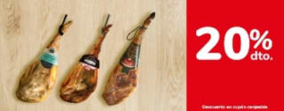 -20% en Cupón canjeable en Jamones y Paletas desde Carrefour.