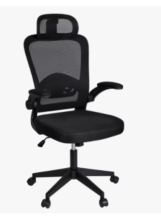 Silla de Oficina Ergonómica, Giratoria con ruedas de Malla Transpirable, con Reposacabezas y Apoyabrazos Ajustable por 50.59€ (Cuenta Nueva 38.59€)