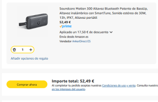Soundcore Motion 300 Altavoz Bluetooth Potente de BassUp por 52,49€