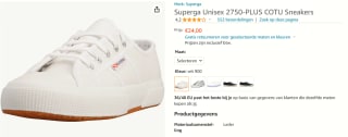 Superga 2750-cotu classic sneakers voor €24 bij Amazon