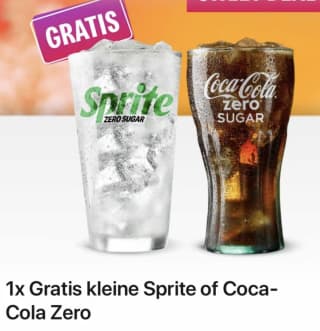 Gratis Cola Zero / Sprite via de app van McDonalds