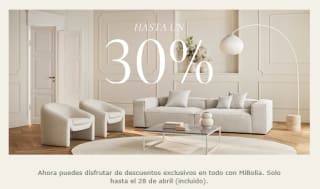 30% dto en sofás y 25% dto en resto