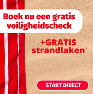 Gratis strandlaken bij boeken gratis veiligheidscheck bij Verisure