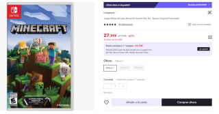 Juego Nintendo Switch Minecraft por 15.99€