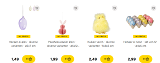 1+1 gratis op alle Paas artikelen bij de Xenos